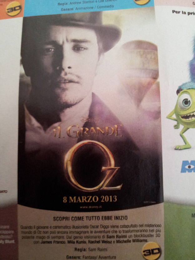 Pretty Teaser Poster for Sam Raimi’s ‘Oz The Great and Powerful’